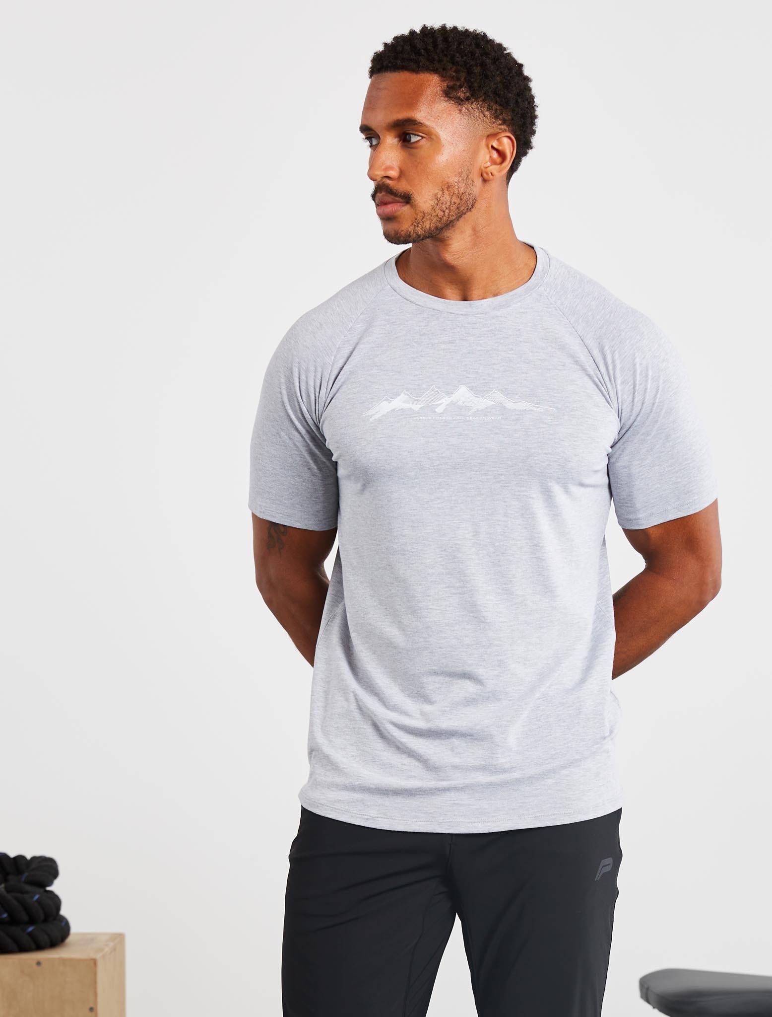 Utility T-Shirt / Grey Marl Pursue Fitness 1