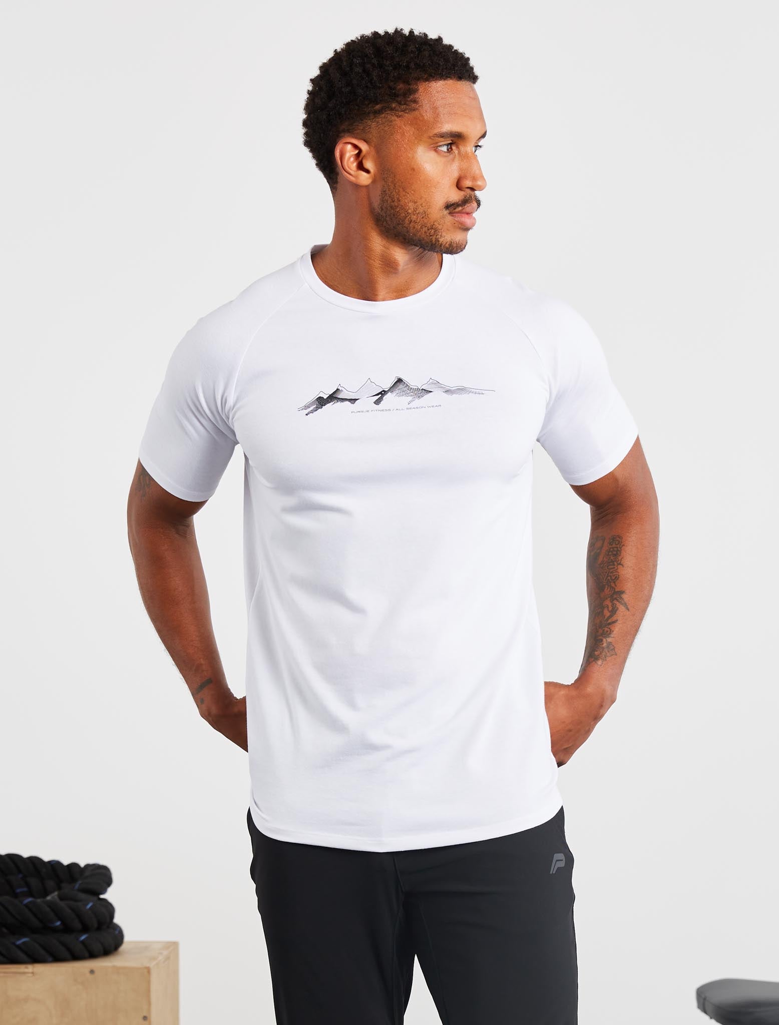 Utility T-Shirt / White Pursue Fitness 1