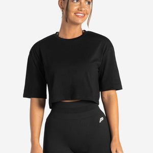 Wave Crop T-Shirt / Black Pursue Fitness 2