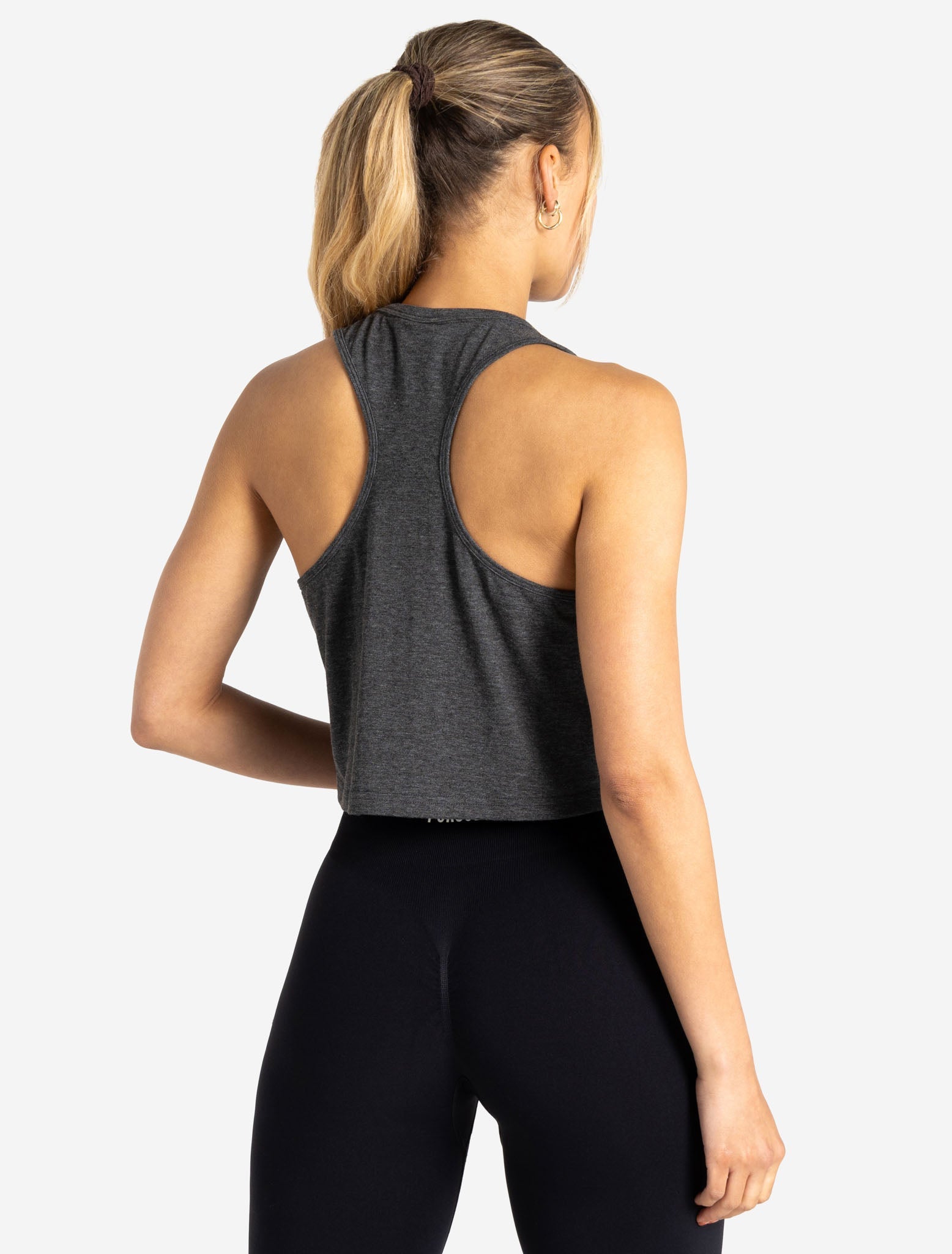 Wave Crop Tank / Charcoal Marl Pursue Fitness 2