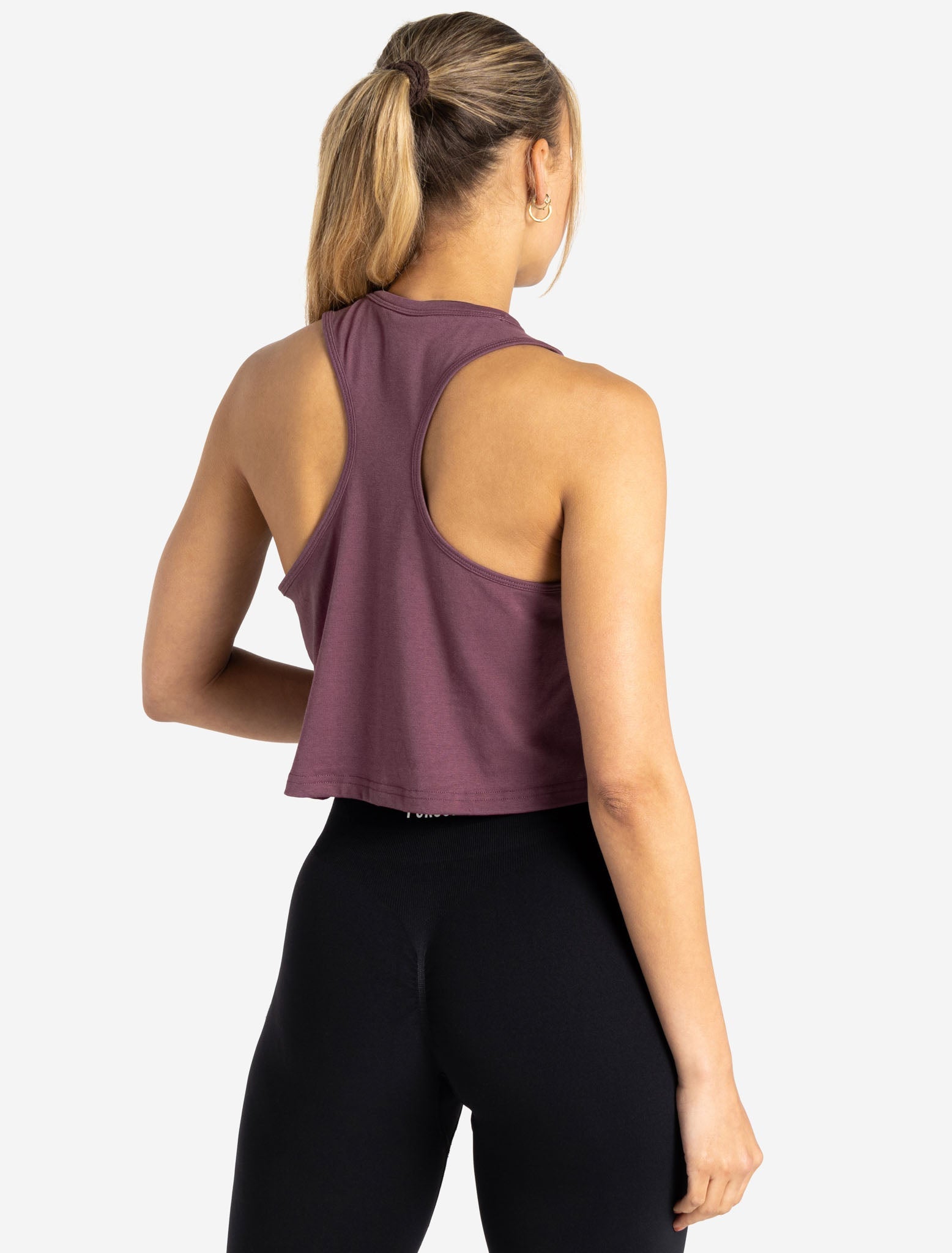 Wave Crop Tank / Plum Pursue Fitness 2