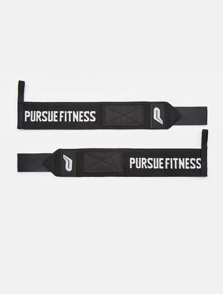 Wrist Wraps / Black.White Pursue Fitness 2